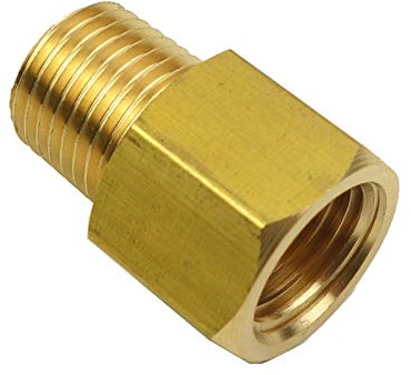 HongBoW 3 Stück NPT Stecker auf G Buchse Adapter Rohrverschraubung Adapter 1/4 NPT Stecker x G 1/4 BSPP Buchse