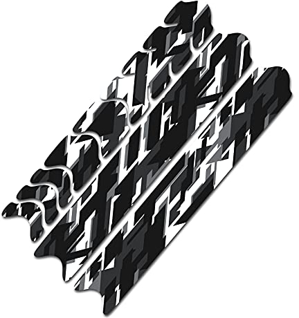 AlphaShield Fahrrad Rahmenschutz Kettenstreben Schutz Folie Aufkleber Rahmen Schutz Carbon MTB BMX Lackschutz Folie R161 (19 Future Weiß)