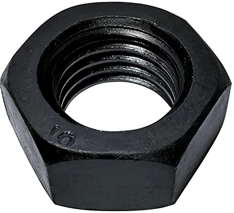 AERZETIX - C52915 - Juego de 2 tuercas hexagonales M20 con 6 puntas biseladas - acero al carbono/acabado ennegrecido