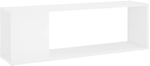 vidaXL Mueble para TV Soporte Mobiliario Aparador Armario Estante Salón Sala de Estar Dormitorio Decoración de Contrachapada Blanco 100x24x32 cm