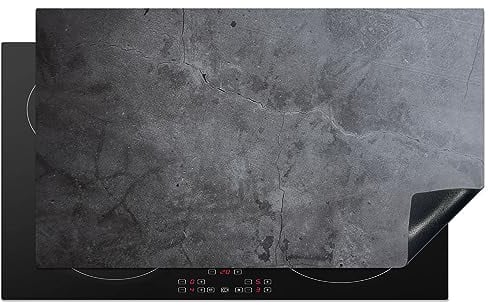 MuchoWow Herdabdeckplatte Ceranfeld Spritzschutz Küche Industriell - Beton - Grau - Schiefer - Retro 90x52 cm Induktionsherd Abdeckung Induktionskochfeld Ceranfeldabdeckung