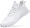 EGMPDA Schuhe Herren Sneaker Laufschuhe Turnschuhe Sportschuhe Herren Laufschuhe Outdoor Fitness Gym Schuhe Herren Sneaker weiß 39