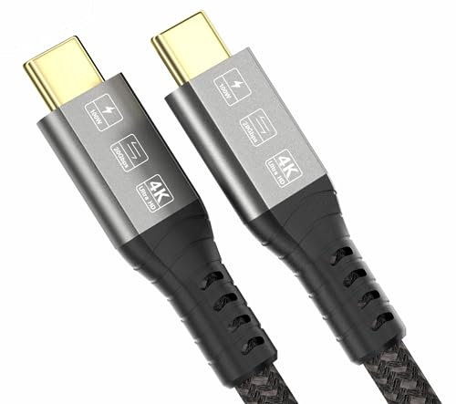PfirstDa Cavo USB C a USB C 0.5m, Cavo 20Gbps USB Type-C 3.2 Gen2x2, 100W 20V/5A RicaricaRapida, Supporta Trasferimento Video 4K@60Hz, Per PS5, Laptop, Cellulare, Hub, Docking Station