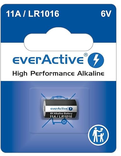 everActive 11A / LR1016 / MN11 - Batería alcalina para Coche (6 V, Larga duración, 1 Unidad)