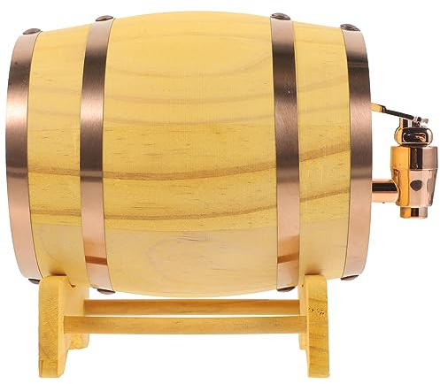 EXCEART 1 Satz Weinfass Eichenfass Whiskyflasche Aufbewahren Bourbonfass Wasserspender Mit Zapfhahn Schnapsfass Whiskey-fass-tisch Saftbehälter Getränkespender Haushalt Requisiten Hölzern