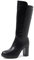 QUEEN HELENA Stivali Alti con Tacco con Plateau Donna X27-124 (Nero, Sistema Taglie Calzature EU, Adulto, Donna, Numero, Media, 41)