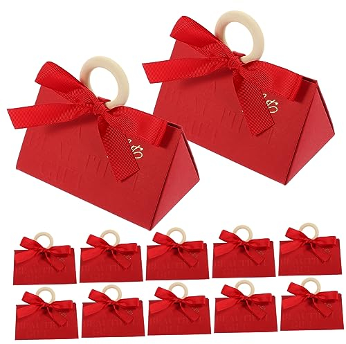 Gatuida 20st Dreiecks-hochzeits Schachtel Geschenkhalter Geschenkboxen Aus Papier Süßigkeitenschachteln Schachteln Für Valentinstag Boxen Geschenkständer Braut Holz Mit Deckel