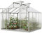 GFP Gewächshaus Orchidee 4 Alu-Rahmen 256 x 256 cm Polycarbonat Platten - mit Fundamentrahmen & automatischem Fensteröffner Transparent