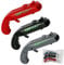 3 Stück Cap Gun,Cap Gun Flaschenöffner Pistole, Kronkorken Pistole,Geschenke für Männer, Getränkedosen öffner Lustiger Flaschenöffner Bierdeckelpistole, Gadgets für Männe- (Schwarz, Grau, Rot)