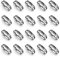 Bedama Blind Pull Cord Connector, Replacement Roller Blind Cord Connector Clips, Ball Chain Connector fits 4.5 mm Roller, Roman and Vertical blinds, 20 Pcs Stainless steel