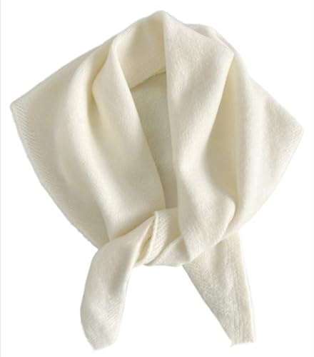 TYATVS Knitted Triangle Scarf for Women Y2k Head Scarf Downtown Girl Aesthetic Accessories Streetwear Triangle Shawl