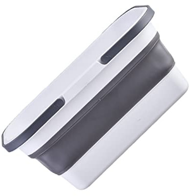 Healeved Zusammenklappbarer Eimer Körbe Wäschekorb Eimer Waschen Im Freien Sparer Tücher Faltbar Wassereimer Mit Deckel Tragbar Zusammenklappbares Waschbecken Schüssel Black Tpe