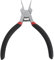 5 Inch Ni Iron Alloy Flat Needle Nose Pliers, Thin Flat Nose Pliers for Jewelry Making, Multifunctional Wide Pliers with Slick Jaws, Ergonomic PVC Dipped Handles
