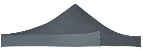 VONROC - Couverture Supérieure - Rechange pour Tente de Réception 3x3 - Jardin - Jeux - Marché Premium PT501XX - Imperméable - Protection UV 50+ - Gris