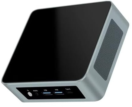 MeekRhynche Desktop Mini Gaming Computer Mini PC, Ryzen 9 6900HX, DualSO-DIMM DDR5, M.2 2280 NVMe, Win11 Pro WiFi6E/Bluetooth5.3/LAN2.5/USB3.0/Type-c