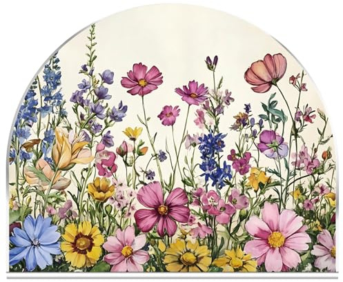 PRESSINART Porte-Serviettes Fleurs Acrylique Porte-Serviettes De Table Design En U Classique Organisateur Serviettes Acrylique Pour Bars Cafés Cuisines Salles À Manger Tables Fêtes Mariages Restaurant