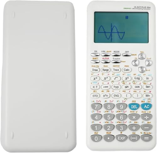 Calculatrice graphique scientifique avec 360 fonctions, calculatrice statistique/algèbre/calcul avec affichage à 10+2 chiffres pour les étudiants de premier cycle et des écoles supérieures, le bureau