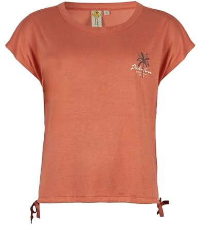ROADSIGN australia Damen T-Shirt mit seitlicher Schnürung, weiches Material, modern und komfortabel