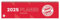 FC Bayern München Wochenquerplaner 2025: Terminkalender mit historischen Fakten und Rekorden des FC Bayern. 32,5 x 9,3 cm. Querformat (Bundesliga Kalender Heye)