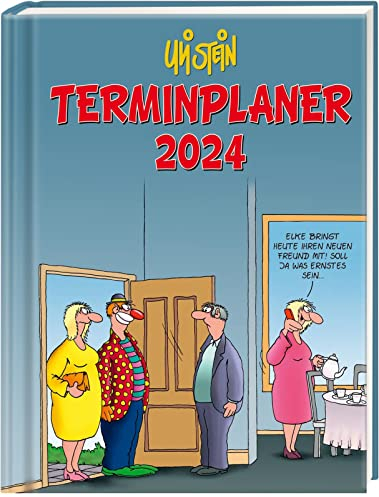 Uli Stein Terminplaner 2024: Taschenkalender: Praktischer Organizer für unterwegs (Uli Stein Kalender 2024)
