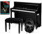Classic Cantabile UP-1 SH E-Piano Deluxe Set (inkl. Pianobank, Kopfhörer und Klavierschule, Dämpfersimulation, MP3-Recorder, Mic In, OLED Display, 40 hochwertige Sounds, 3 Pedale) schwarz hochglanz