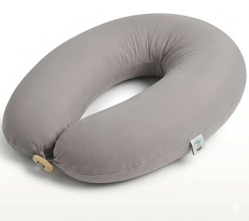 sei Design Stillkissen 170×30 cm – ergonomisch geprüftes Unterstützungskissen – EPS-Mikroperlenfüllung fein wie Sand – regulierbare Füllmenge – Premium-Baumwollbezug – waschbar – Made in Germany