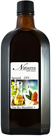 Naturra BIO Speiseöl Mandelöl DUO mit Schwarzkümmelöl 250ml Glas