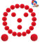 TANGGER 25 Stück Clown-Nase Schaumstoff Rot,Red Foam Clown Nose Day Accessoires für Halloween Weihnachten Kostüm Neuheit Karneval Zirkus Party