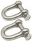 D Ring Shackle Lock-M12/0.47, 304 Stainless Steel D Ring for Heavy Duty Construction, Rigging, Vehicle Recovery, Hauling, Tie Downs, Hanging-2 Pcs