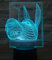 Jinson well 3D Esel Nachtlicht Lampe optische Nacht licht Illusion 7 Farbwechsel Touch Switch Tisch Schreibtisch Dekoration Lampen mit Acryl Flat ABS Base USB Spielzeug