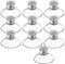 10 Pezzi 40 mm Ventose Versatili Trasparente con Filettatura Plastica Sucker Pad Senza Ganci Trasparente PVC Morbido Forte Aspirazione per mobili cucina e vetro