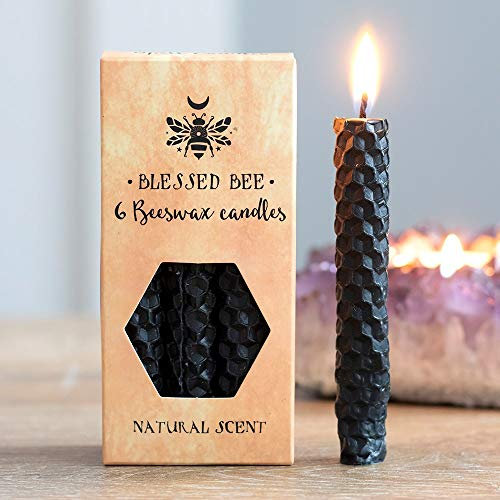 6 Stück Spell Candles Protection aus Bienenwachs - Wunschkerze, Kerze (Protection)