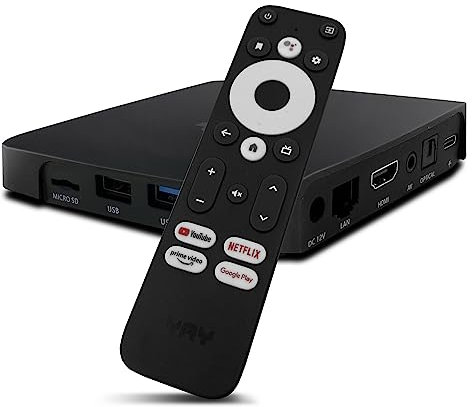 Yay GO 4K UHD Android TV Box 10 + HM-Sat HDMI Kabel