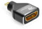deleyCON Micro HDMI Adapter Kupplung Kabel Verbinder 4K@60Hz / 2K@120Hz UHD 4096x2160 Aluminium HDMI 2.0 ARC HDR 3D VRR ALLM HDCP 18Gbps Schwarz