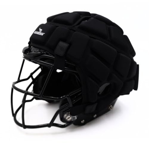Guardian Cap - Soft-Shell Helmet Cover for Football and Lacrosse - Reduces Impact and Protects Helmets - One Size Fits All for Youth, High School and College Programs - Black