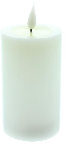 F1885 LED-Kerze Classic, 2er Set, Wachs, warmweiße LED, leicht flackernd, batteriebetrieben, Timerfunktion, Kunststoff Maße: Ø 7 x 15 cm, ohne Batterien, nur für den Innenbereich geeignet