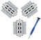 SINGEAR Kit di 3 connettori per perline compatibili con cinturino Apple Watch da 38/40/41/42/44/45/46/49 mm, adattatori per cinturini in acciaio inossidabile per iWatch Ultra Series 10 9 8 7 6 5 4 3 2
