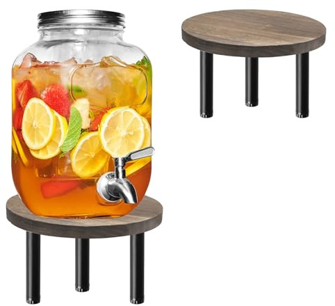 2 Stück Getränkespender Ständer 20cm Getränkespender Halter Wasserspender Ständer für Saft, Eistee, Limonade, Partys, Catering