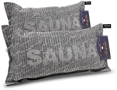 POOL Total Jokipiin Premium Saunakissen 40 x 22 cm - 100% Made in Finland - Reisekissen Ökotex Leinen Baumwolle Wellness Nackenstütze Lieblingskissen Kopfstütze (2X Sauna)