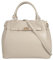 Samantha Look Handtasche Echt Leder Damen | Made in Italy, geräumige Henkeltasche mit Smartphonefach | 022173