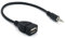 USB hembra a 3,5 mm Jack masculino | Adaptador femenino de 3,5 mm masculino a USB | Hembra Sostiene un disco U de, conectado al cable de audio de coche AUX