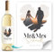 SpecialMe® Weinetiketten personalisiert mit Foto Namen und Hochzeitsdatum Geschenk Braut Bräutigam Weiss unisize