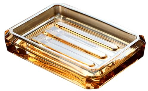 SOIMISS Decorative Soap Holder Household Soap Box Glass Wear-Resistant Reliable Creative Appearance Home Housewarming