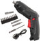 DIYEAH 1 Set Cacciavite Ricaricabile Senza Fili Trapano a Batteria Punte Magnetiche Esercitazioni Portatile Trapano a Mano Ricaricabile Casa Trapano Avvitatore Elettrico Nero Addominali