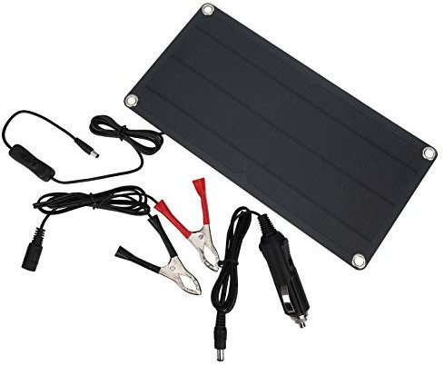 TARSHYRY Solarpanel, 10W mit Lüftern Solar Batterie Ladegerät Solarpanel für Outdoor