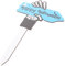 Toyvian Insert De Décoration De Jardin Panneaux De Jardin en Plein Air Enjeux Panneaux Décor Extérieur Piquet De Voie Crânienne Pendaison Décorations d'halloween en Plein Air en Bois Bleu