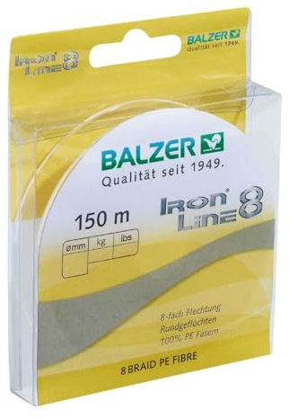 Balzer Iron Line 8 150 m Spule gelb 0,16 mm/11,6 kg