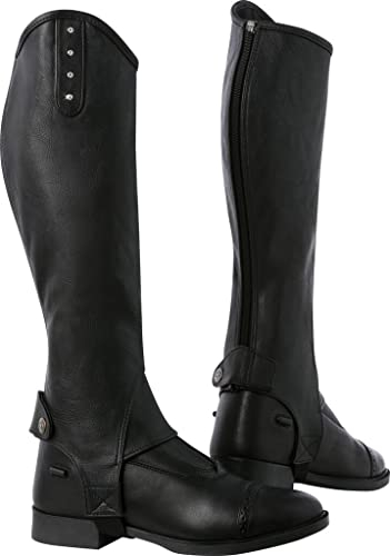 Norton Unisex's 913106212 Half-Chaps, Schwarz, Einheitsgröße