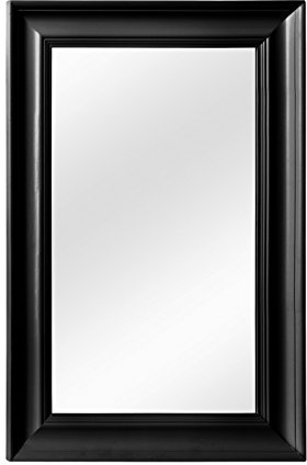 Premier Housewares Urban Wall Mirror, Matte Black, 4 x 60 x 90 cm