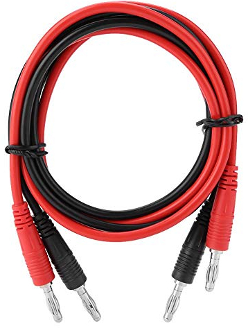 Akozon Bananenstecker P1041 2 Stücke 4mm Bananenstecker zu Bananenstecker Test Kabel multimeter Test Kabel Elektronische Test Leads Verlängerungskabel